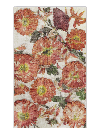 Shop Washable "Dry Flowers Rug" - Get Any Size