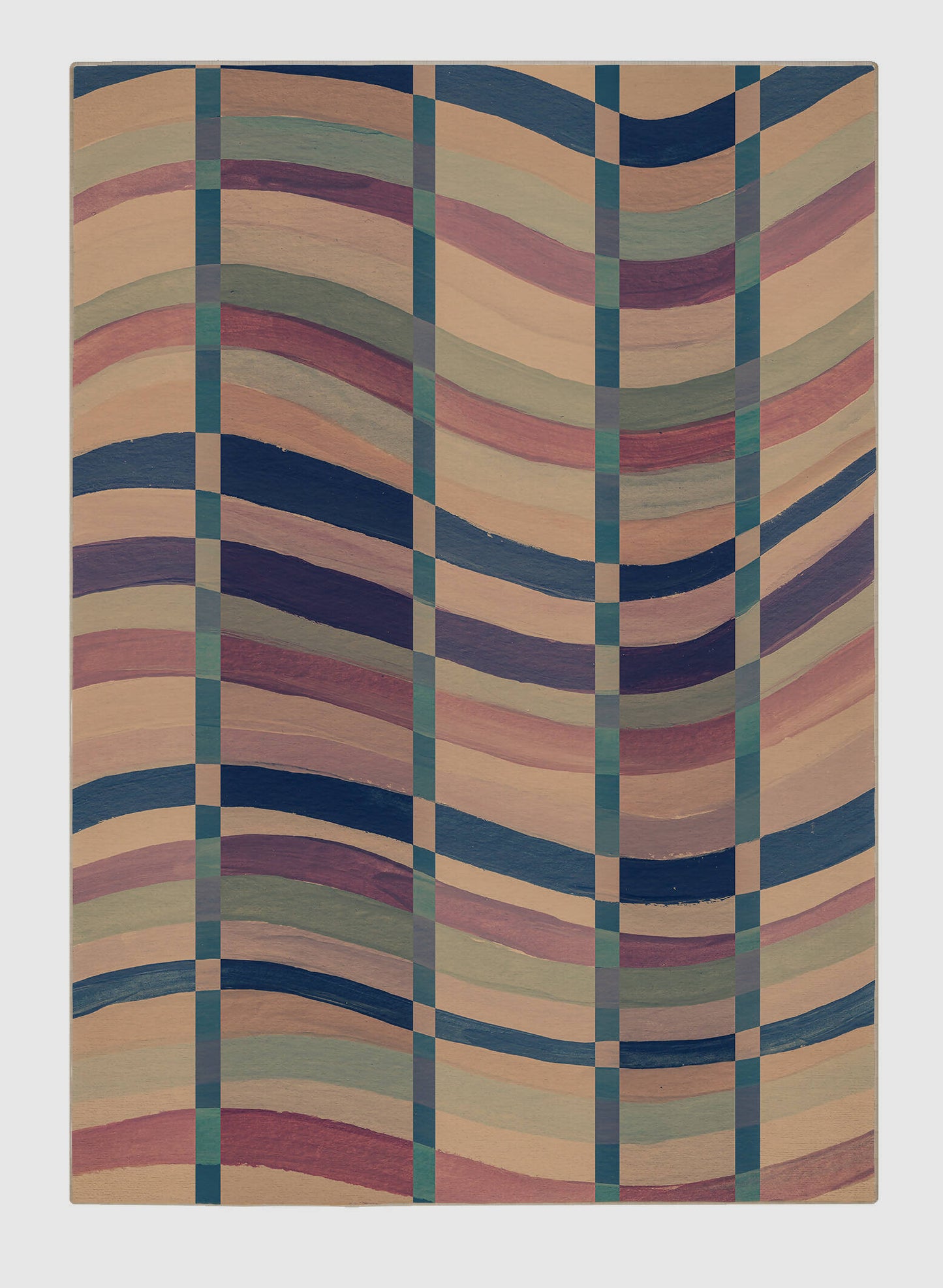 caribbean waves rug