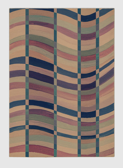 caribbean waves rug